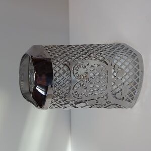 Bath & Body Works Liquid Hand Soap Cover Silver Metal Owl in a Tree